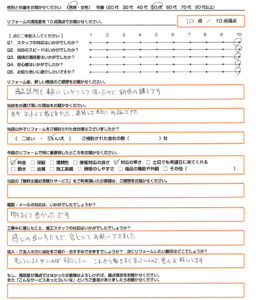 野洲市　エコキュート取替のお客様のご感想