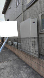 【滋賀県大津市】薄型エコキュート交換工事｜三菱370L薄型からSRT-S377UZへ（補助金70,000円）