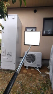 【滋賀県守山市】電気温水器460Lからエコキュートへ交換|三菱SRT-S467(補助金120,000円・電気代約1/4)