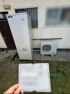 【滋賀県東近江市】エコキュート交換工事｜長府 ET-3738GPXHから三菱 SRT-S377へ（補助金100,000円）
